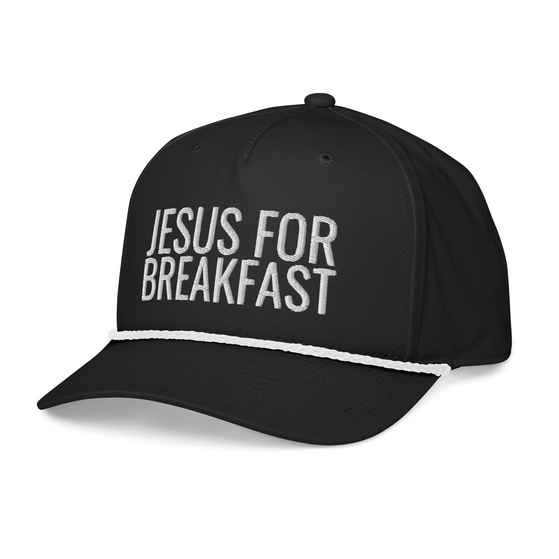 Golf Rope Hat | Black – Jesus For Breakfast Golf Rope Hat | Black – Jesus For Breakfast